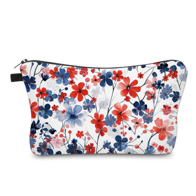 Pouch - Americana - Tiny Floral on White