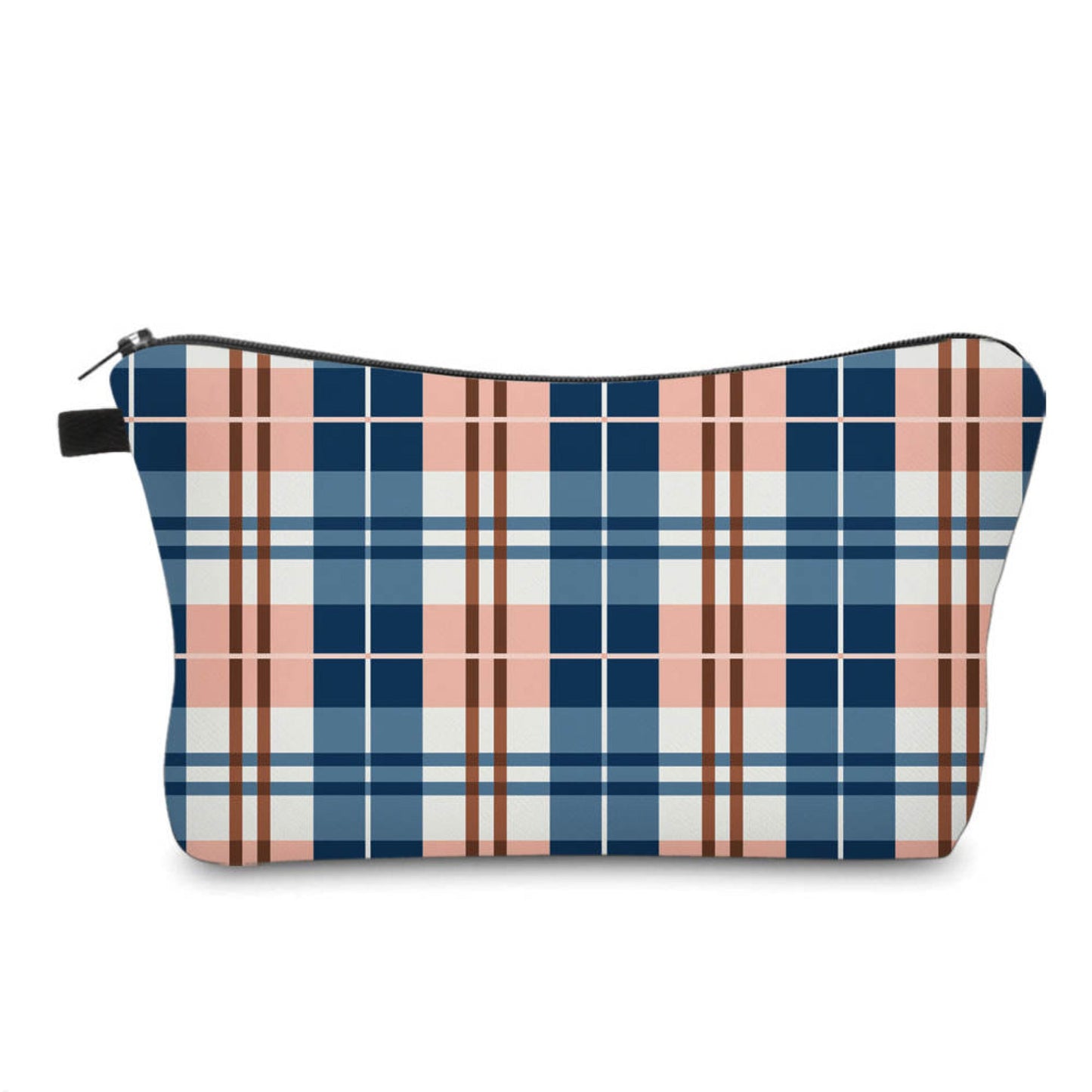 Pouch - Plaid, Blue Pink