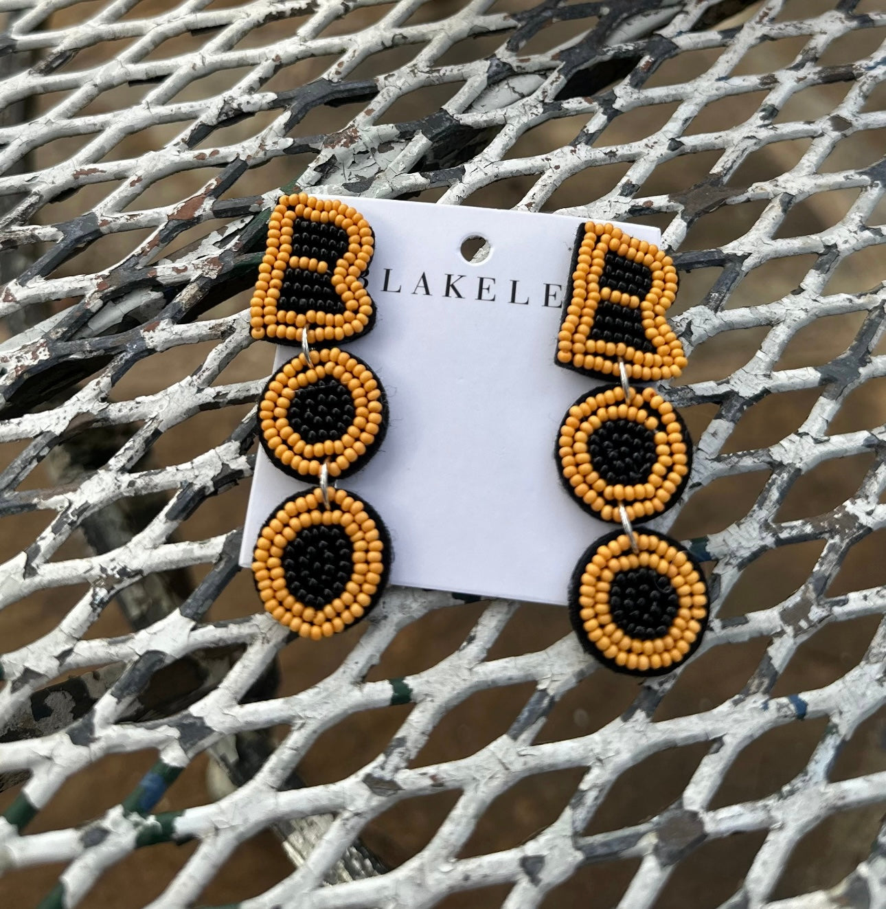 Halloween Beaded Earrings