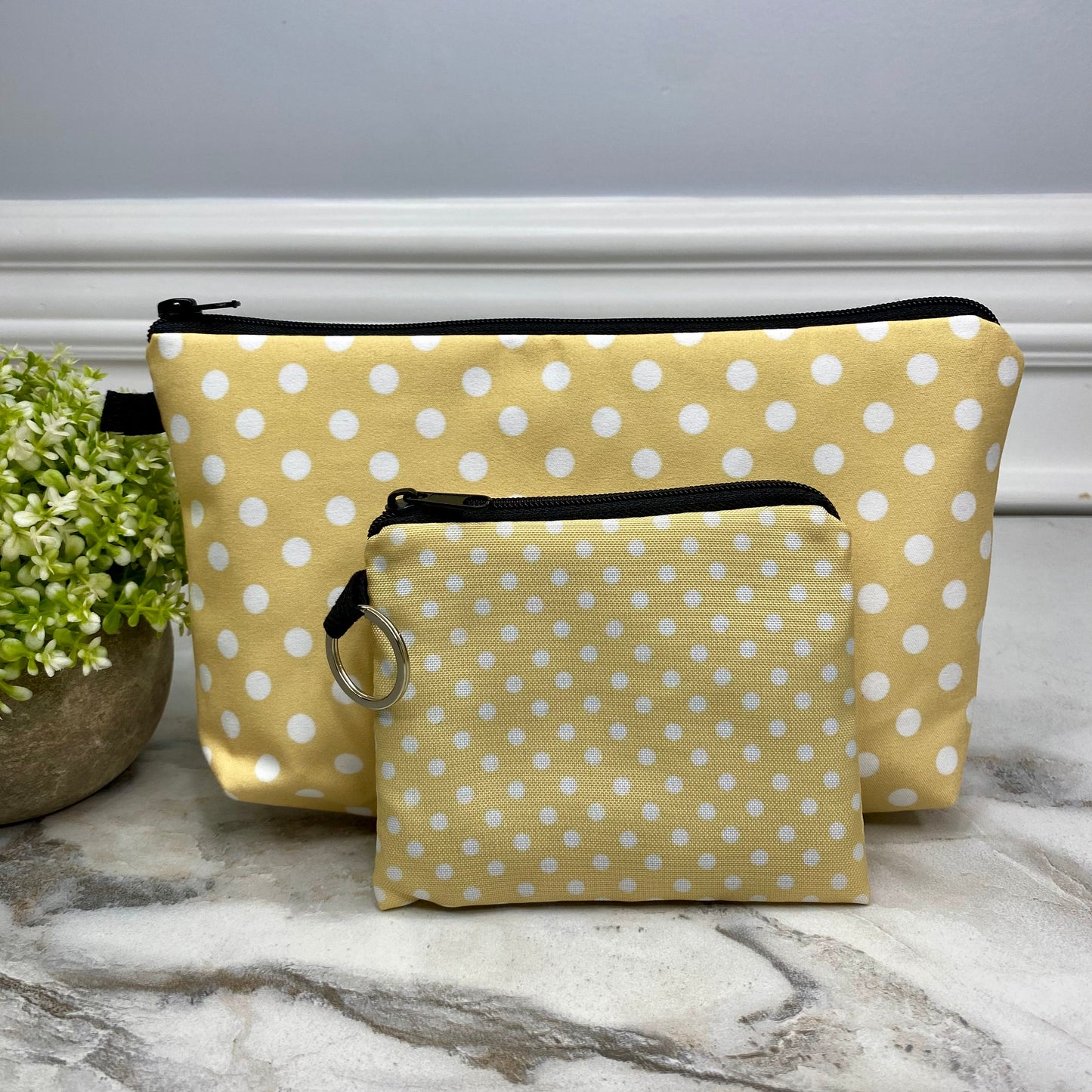 Set - Yellow White Polkadot