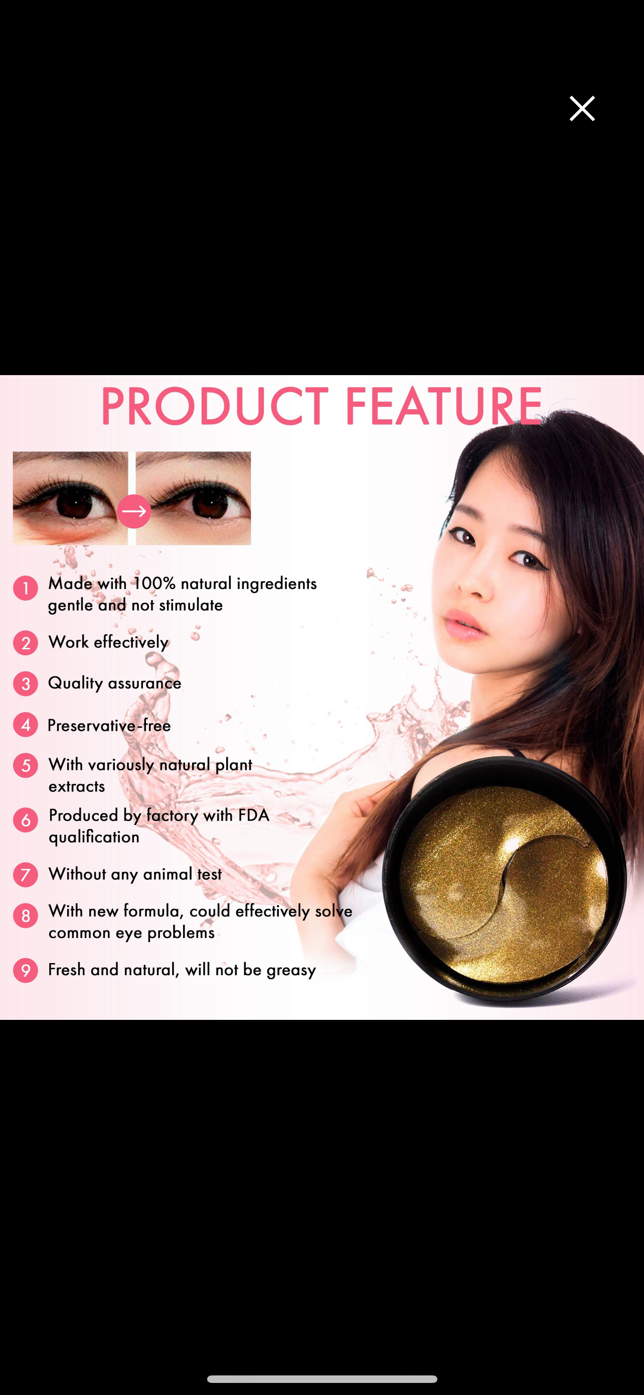 Black Pearl Gold Collagen Eye Patches