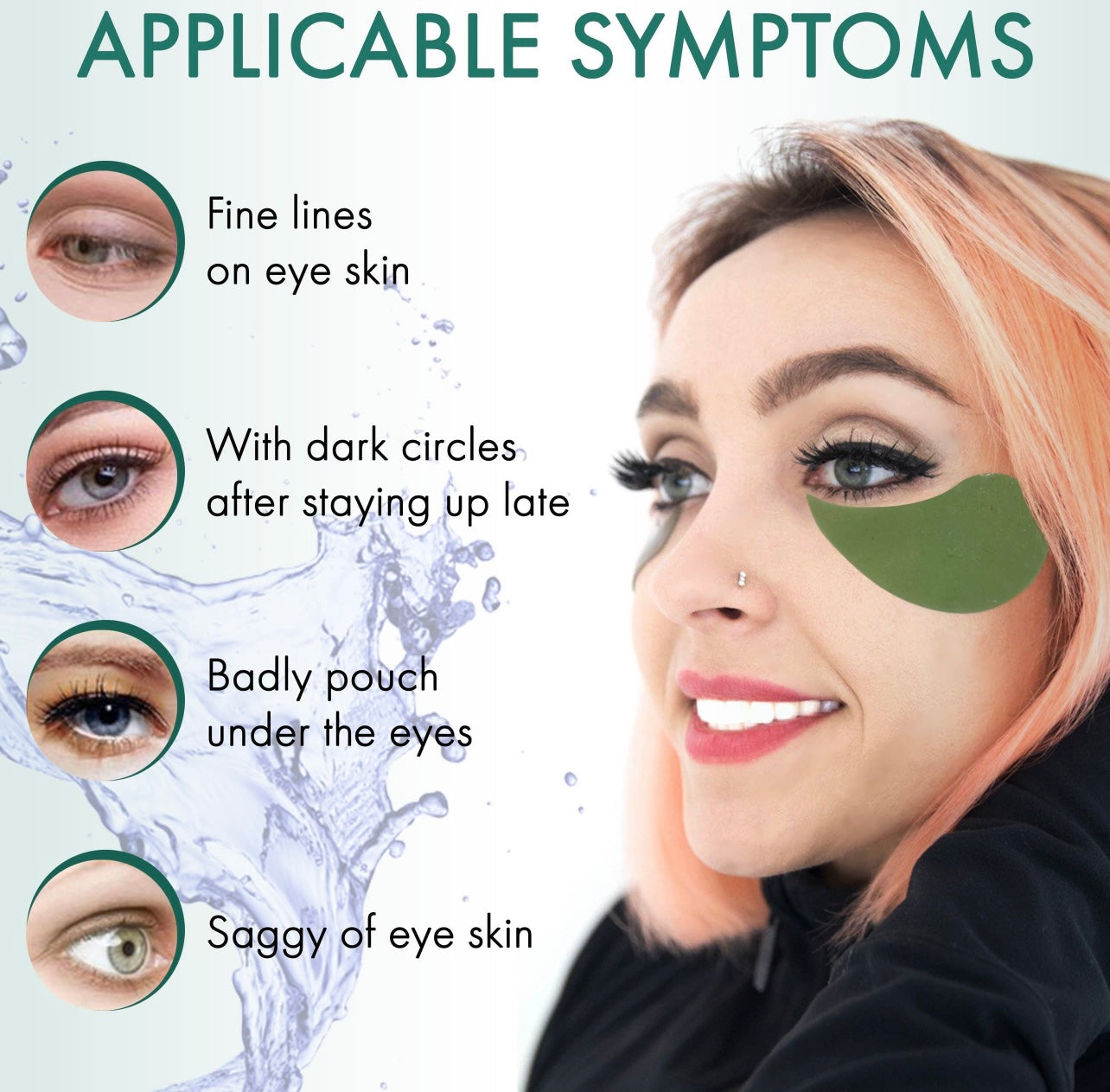 Aloe Vera Hyaluronic Acid Collagen Under Eye Patches