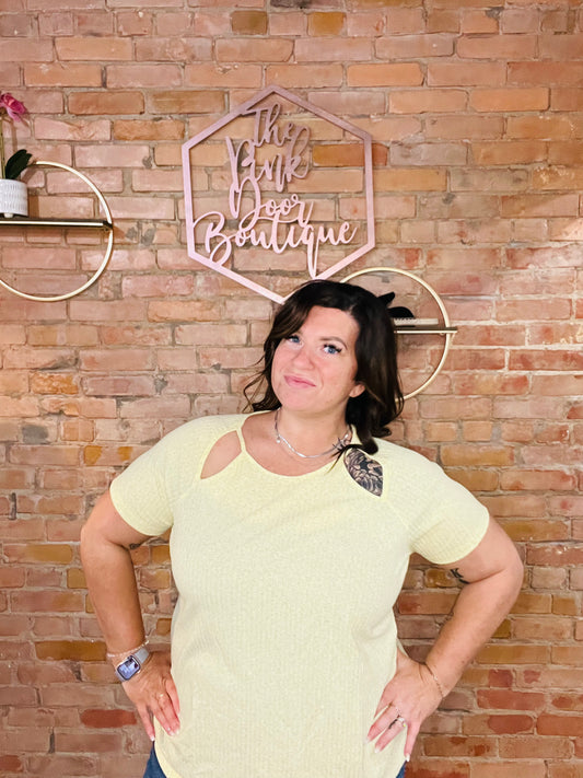 Cutout Summer Short Sleeve