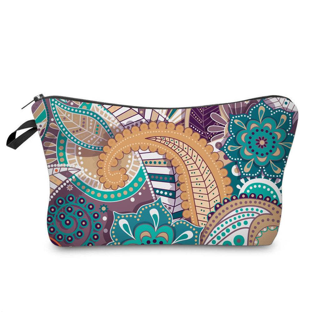 Pouch - Paisley Purple Aqua