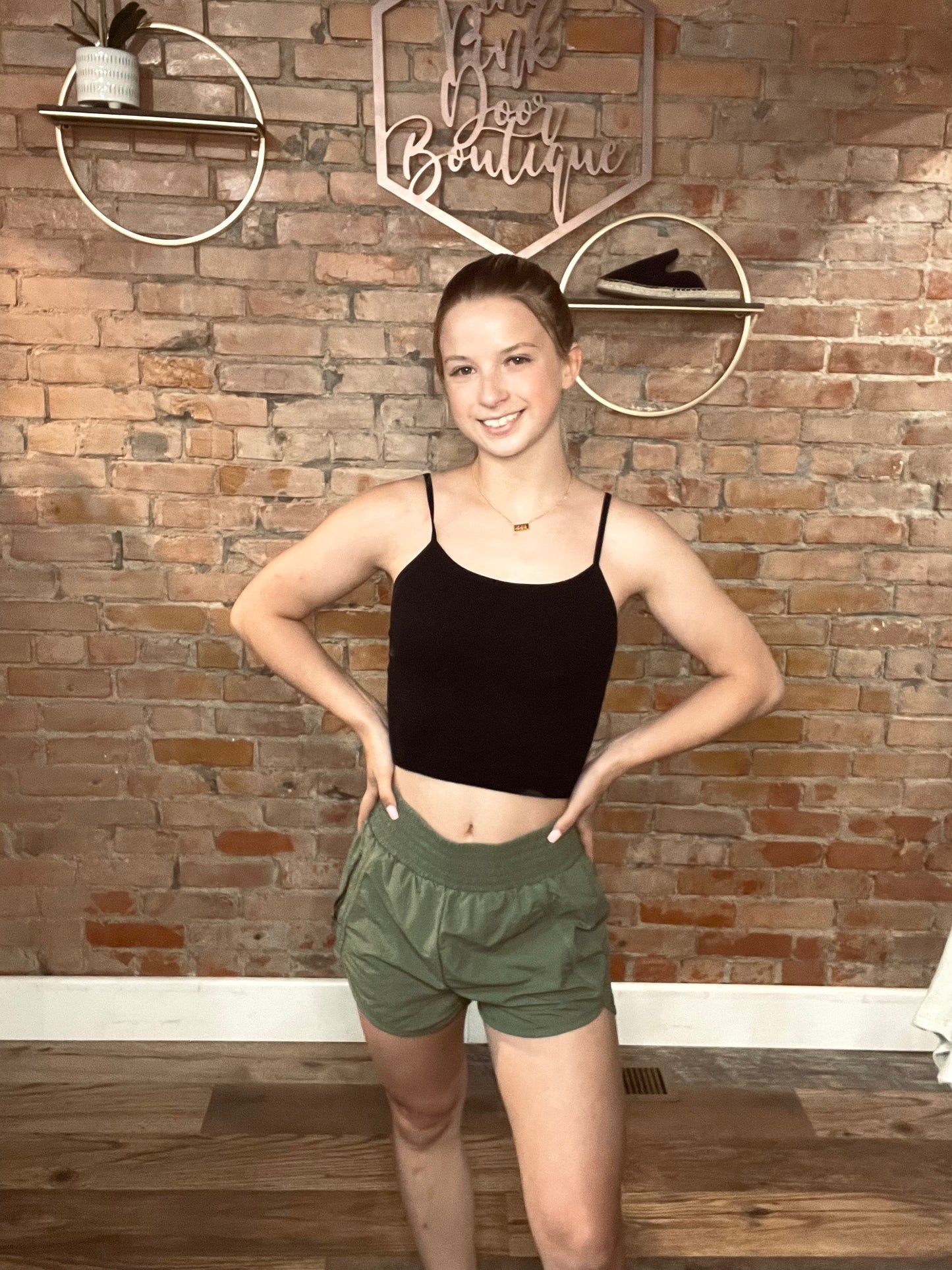 Smocked Waist Band Athletic Shorts