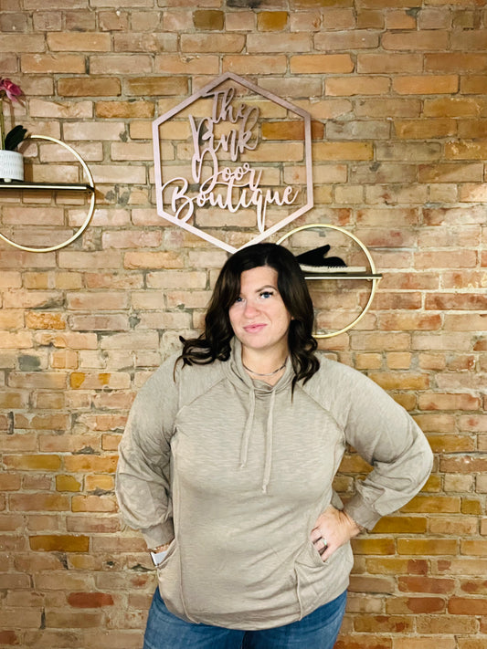 Cozy Cowl Neck Long Sleeve