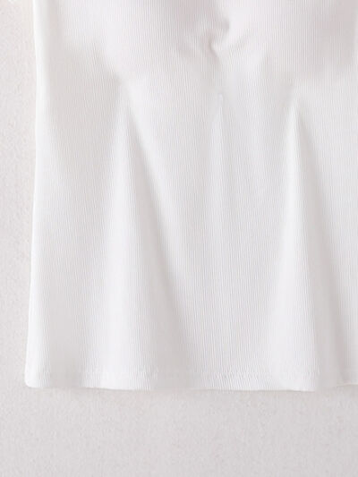 Square Neck Short Sleeve T-Shirt