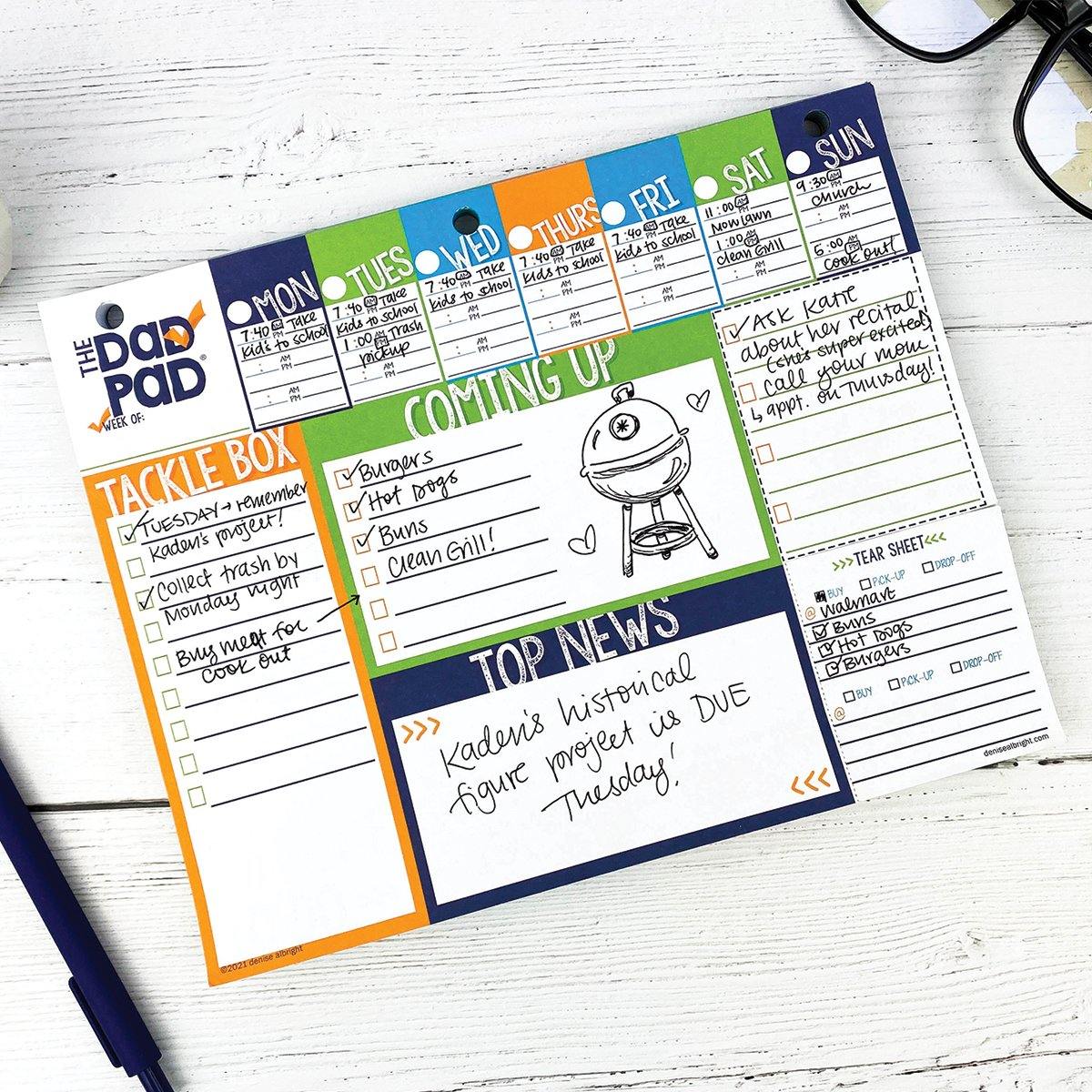 Dad Pad® Weekly Planner Pad - Denise Albright®
