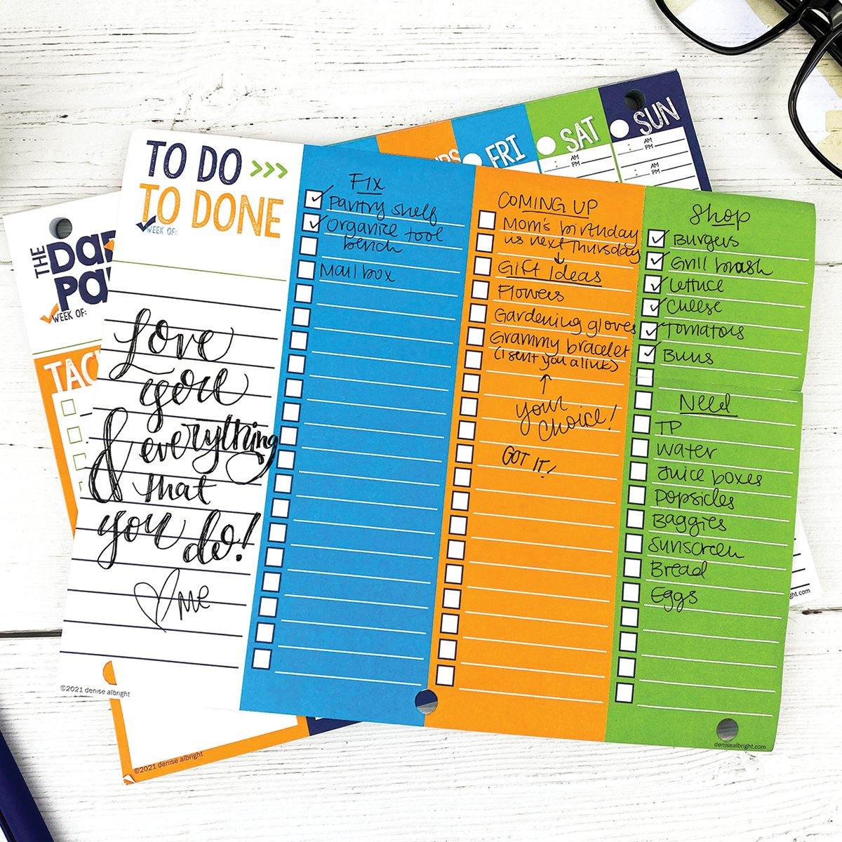 Dad Pad® Weekly Planner Pad - Denise Albright®