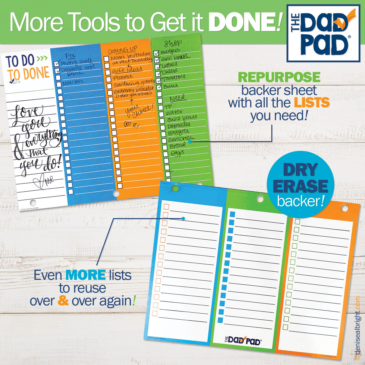 Dad Pad® Weekly Planner Pad - Denise Albright®