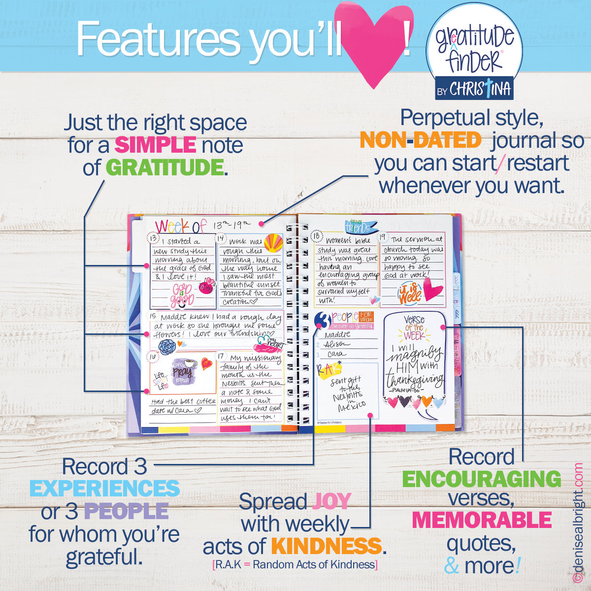 Faith Based Gratitude Finder® Journals - Denise Albright®