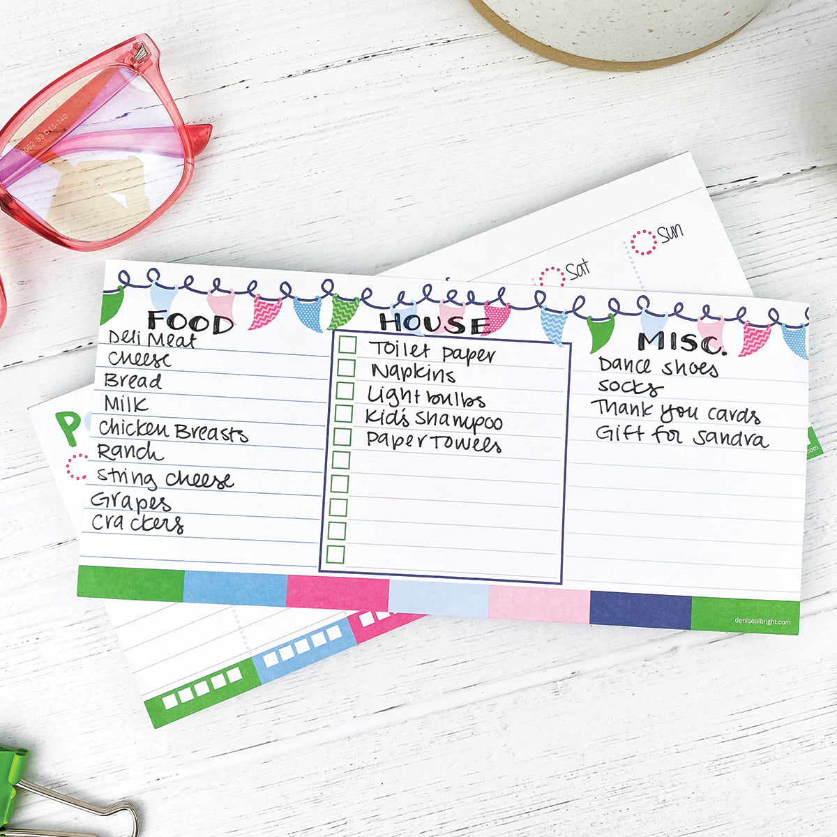 Plan Your Way Bundle | Daily & Weekly Planner Pads - Denise Albright®