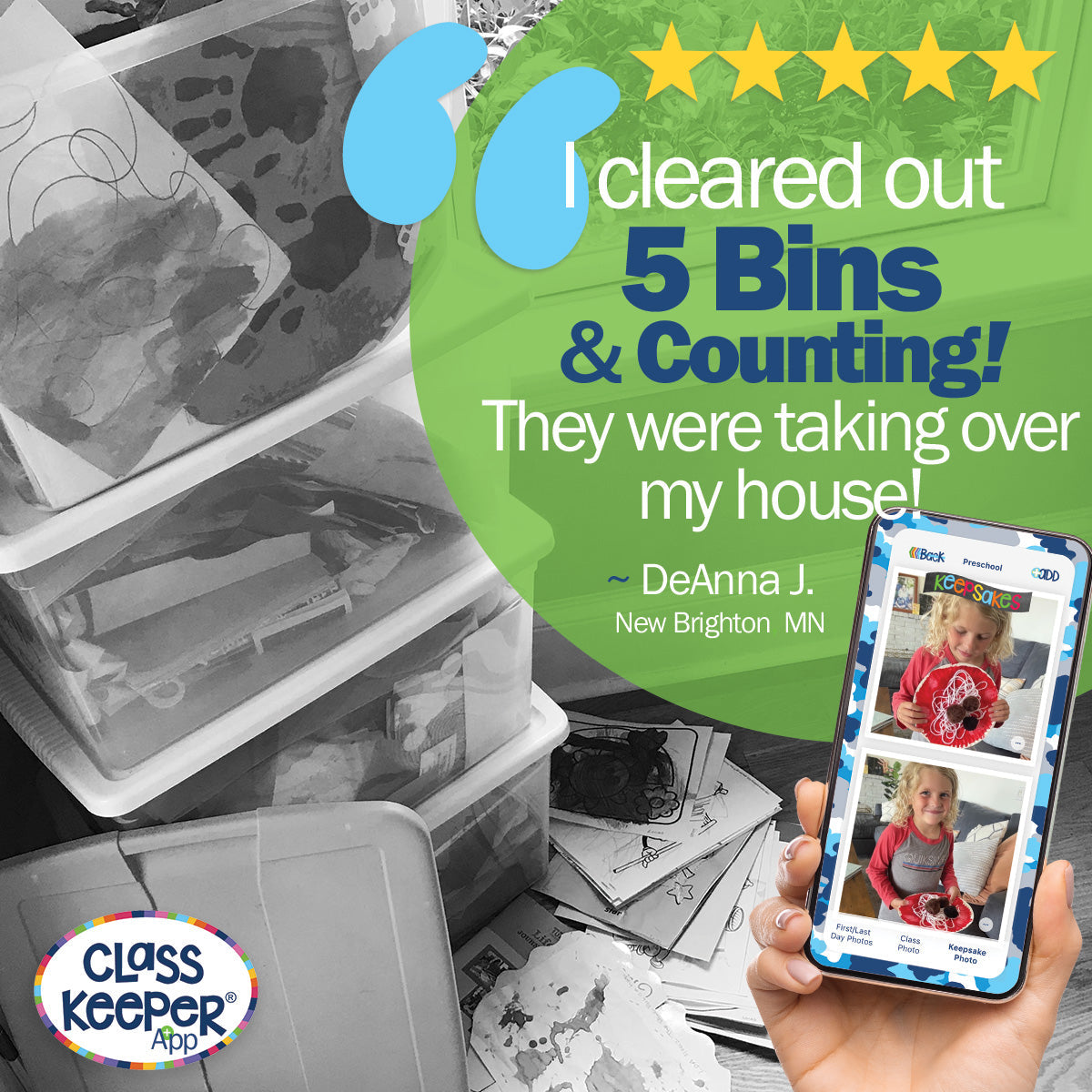 Class Keeper® Easiest School Keepsake Mobile App Membership - Denise Albright®