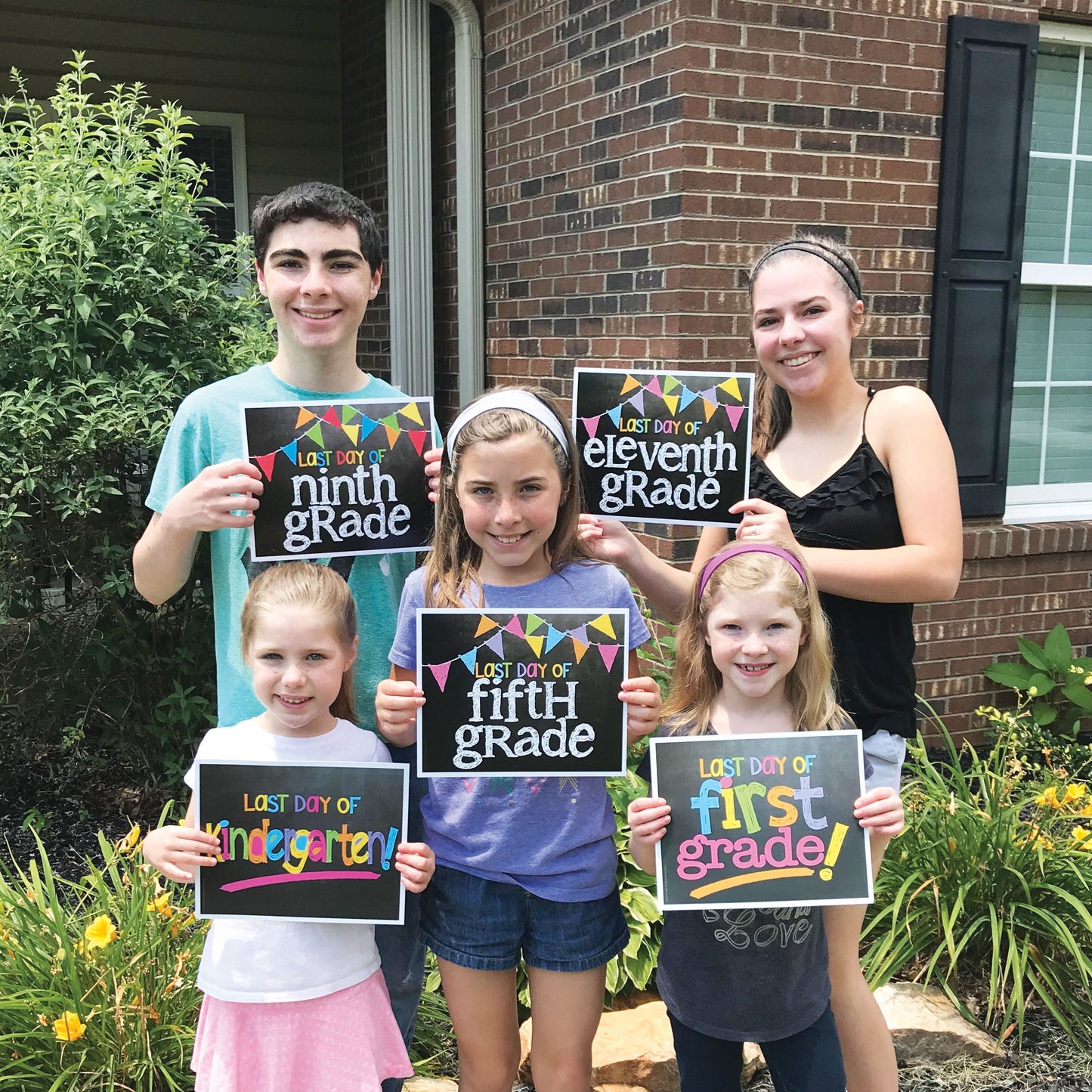 First & Last Day of School Signs | Photo Prop Deck | 17 Grades including T-K | (4) Styles - Denise Albright®