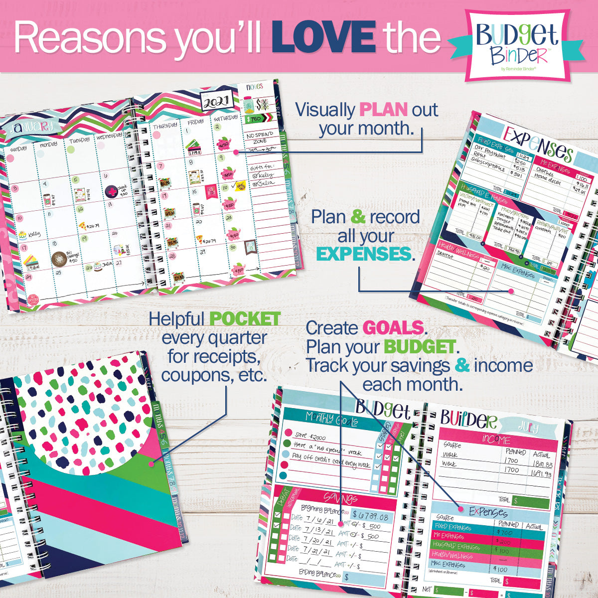 Budgeting Bundle | Budget Binder Planner + Accessories - Denise Albright®