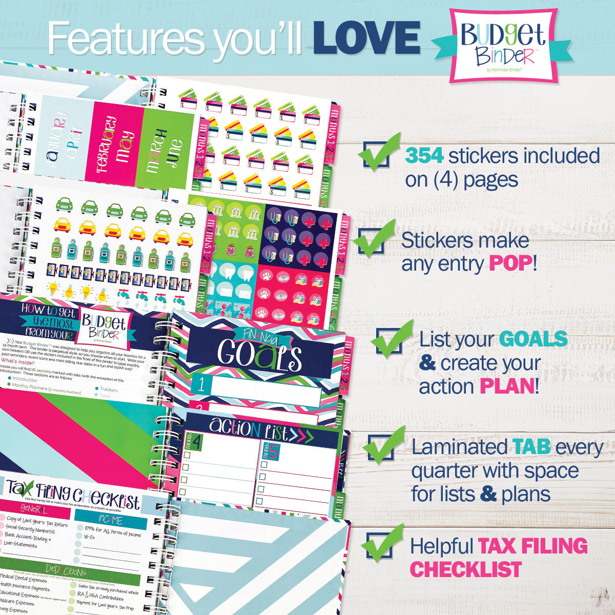 Budgeting Bundle | Budget Binder Planner + Accessories - Denise Albright®