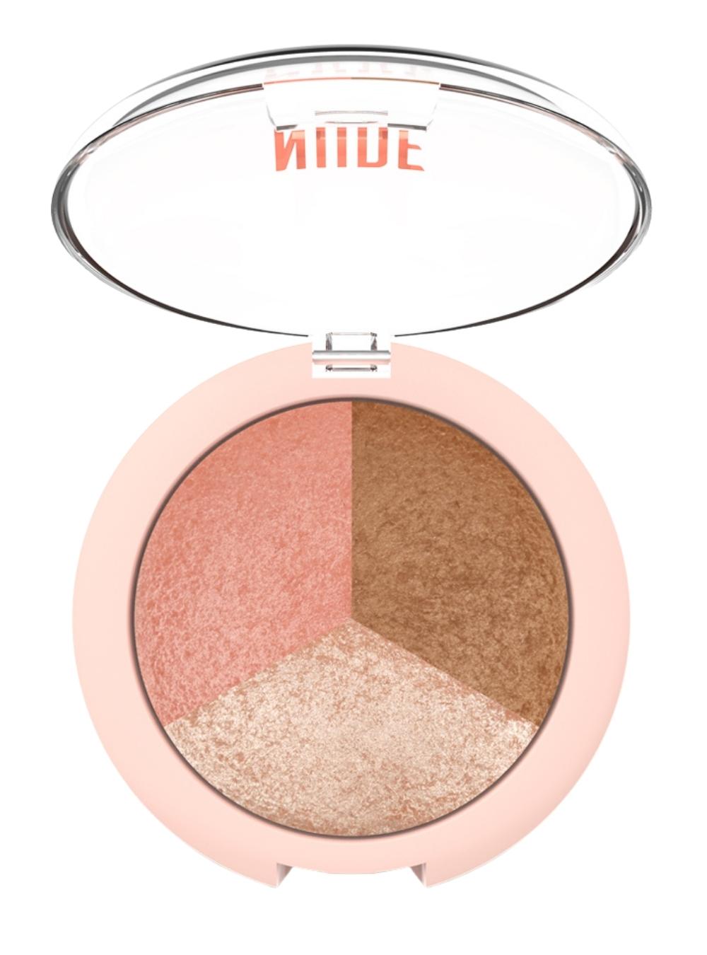Nude Look Baked Trio Face Powder - Celesty