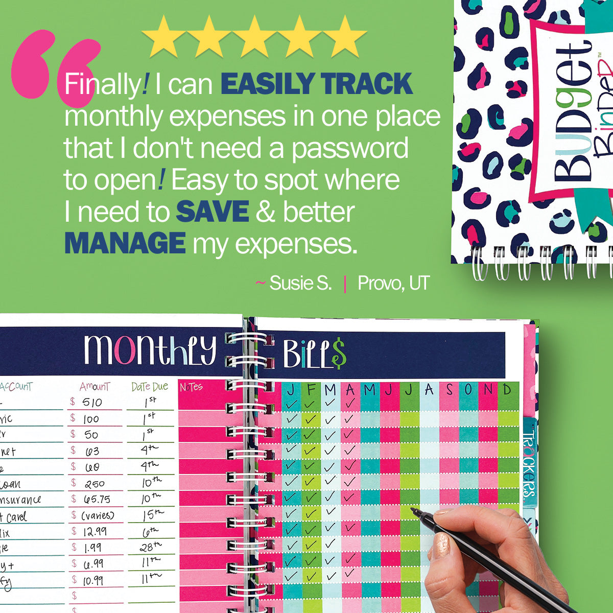 Budget Binder™ Bill Tracker Financial Planner - Denise Albright®