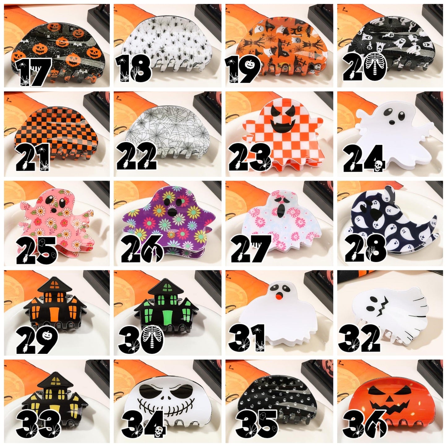 Hair Clip - Halloween - PREORDER