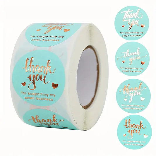 Sticker Roll - Thank you Mint