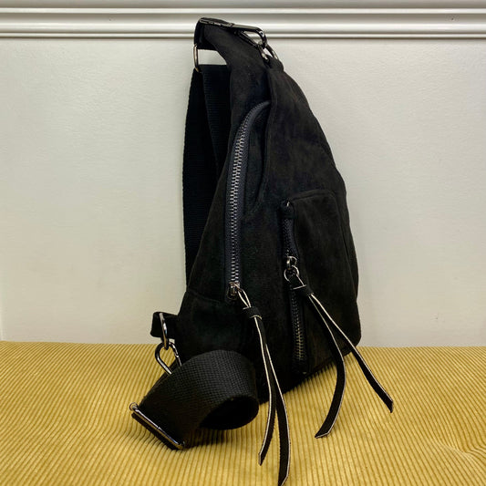 Suede Sling Crossbody