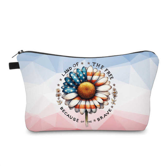 Pouch - Americana - Land Of The Free Daisy