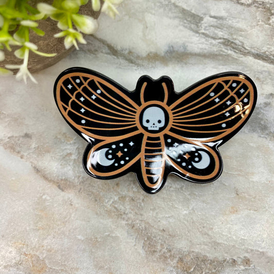 Hair Clip - Butterfly Skull