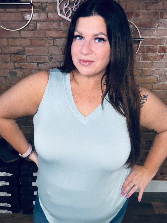 V Neck Staple Tank