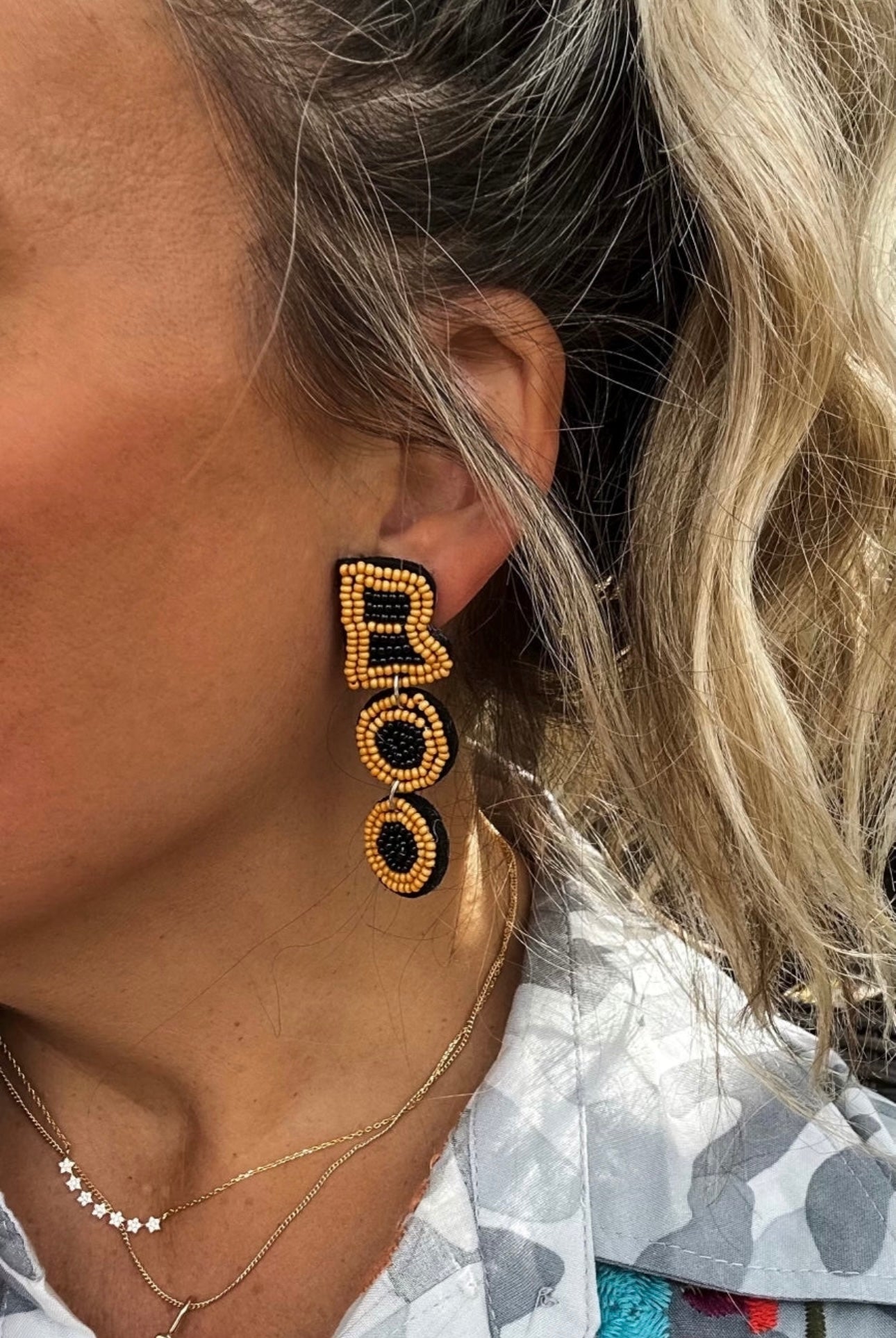 Halloween Beaded Earrings