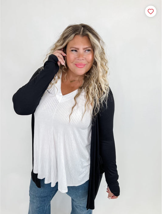 Sierra Ribbed Cardi