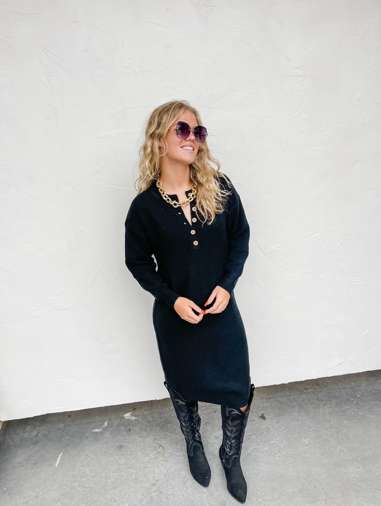 Lively Knit Sweater Dress