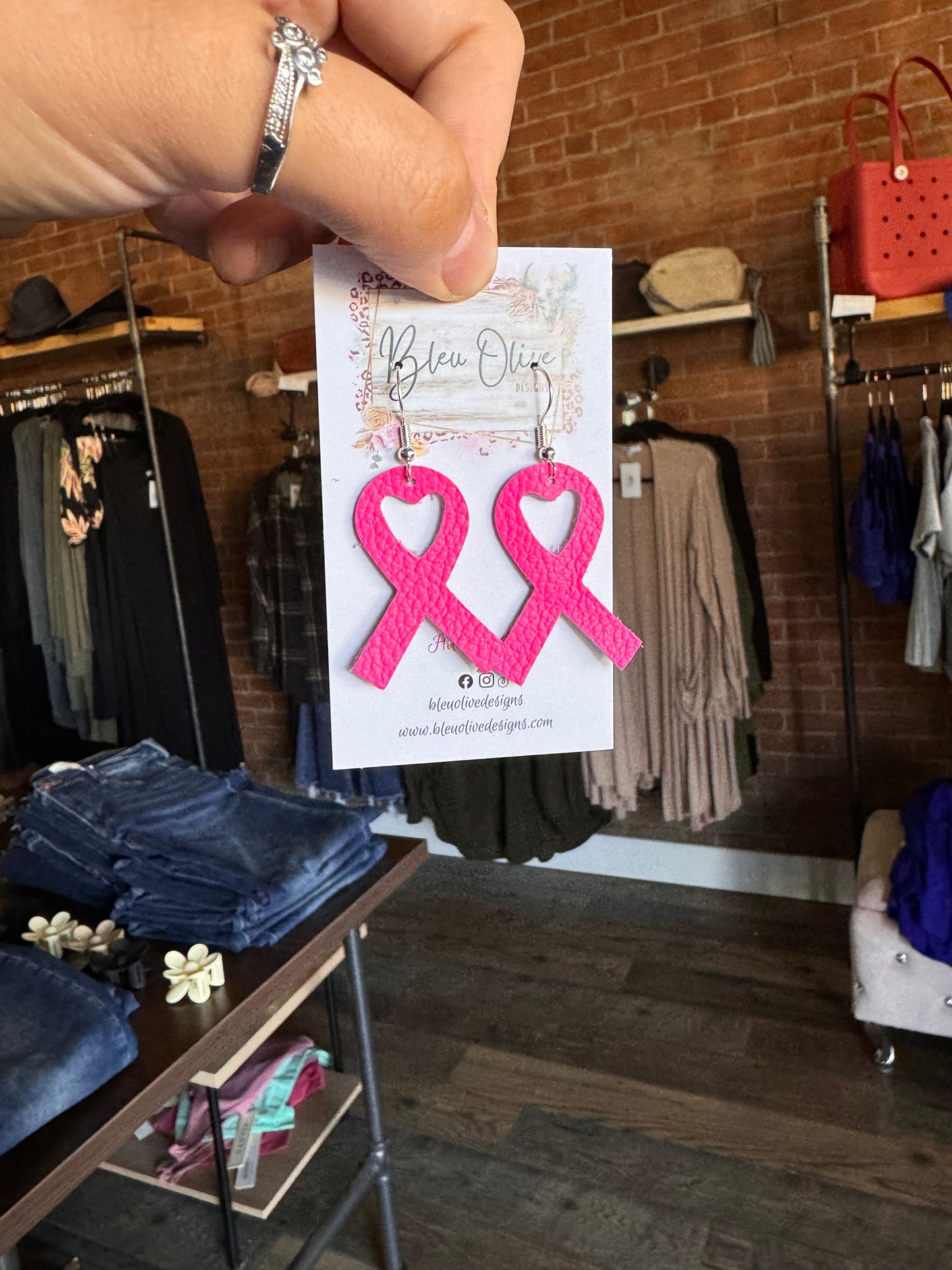 Breast Cancer Awareness Earrings