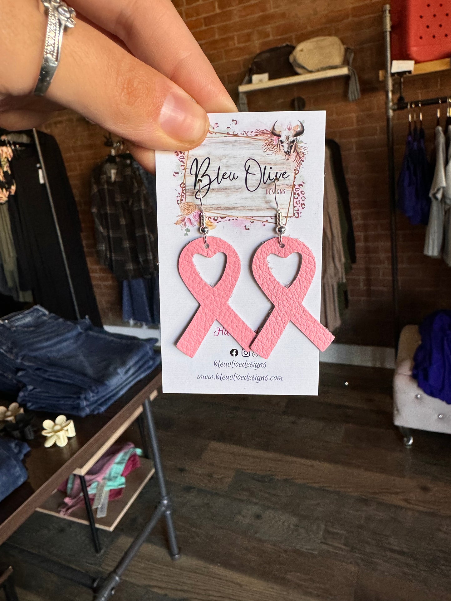 Breast Cancer Awareness Earrings
