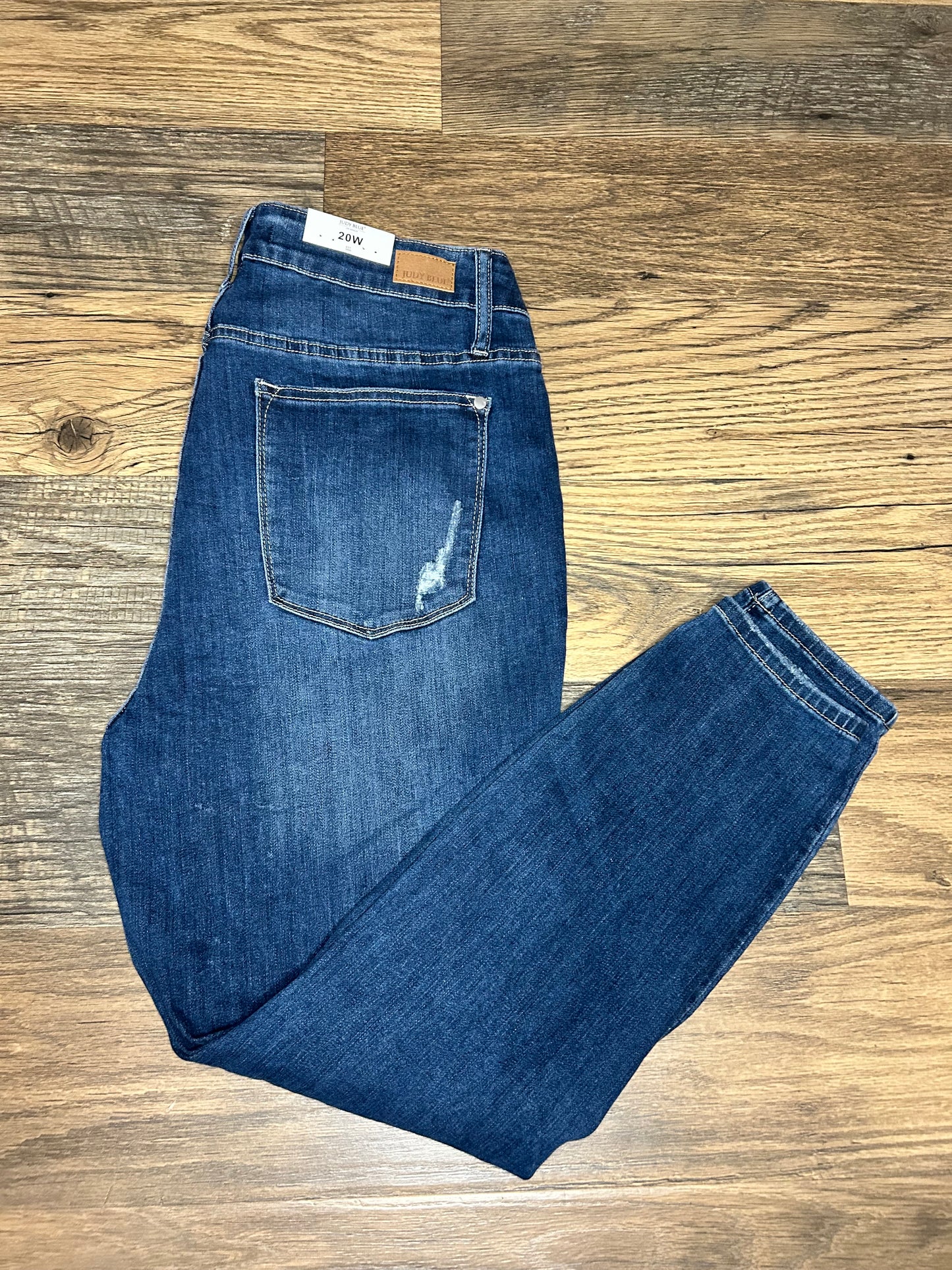 Judy Blue Hi-Rise Button Fly Cuffed Skinny