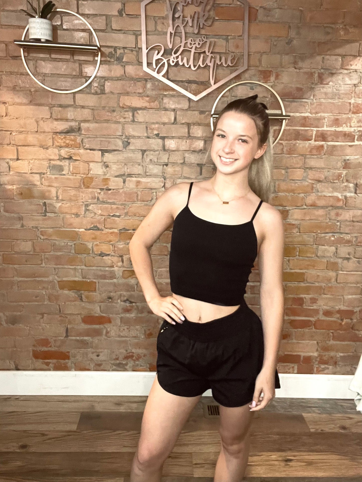 Smocked Waist Band Athletic Shorts