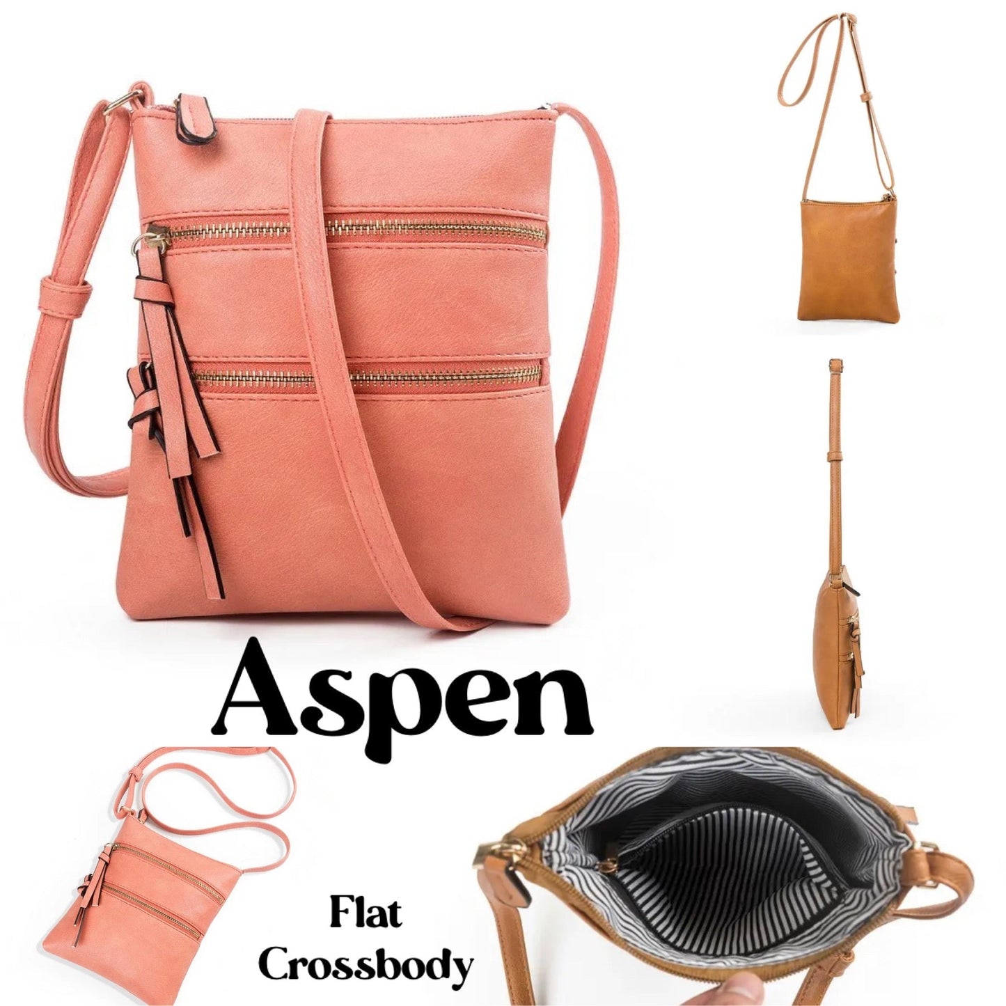 Aspen Flat Crossbody Bag - PREORDER 7/6-7/9