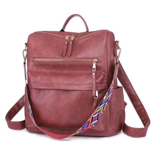 Brooke Backpack - Wine