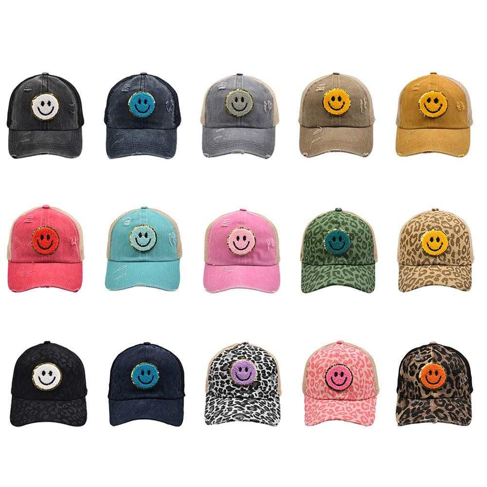 Hat - Smile, Distressed