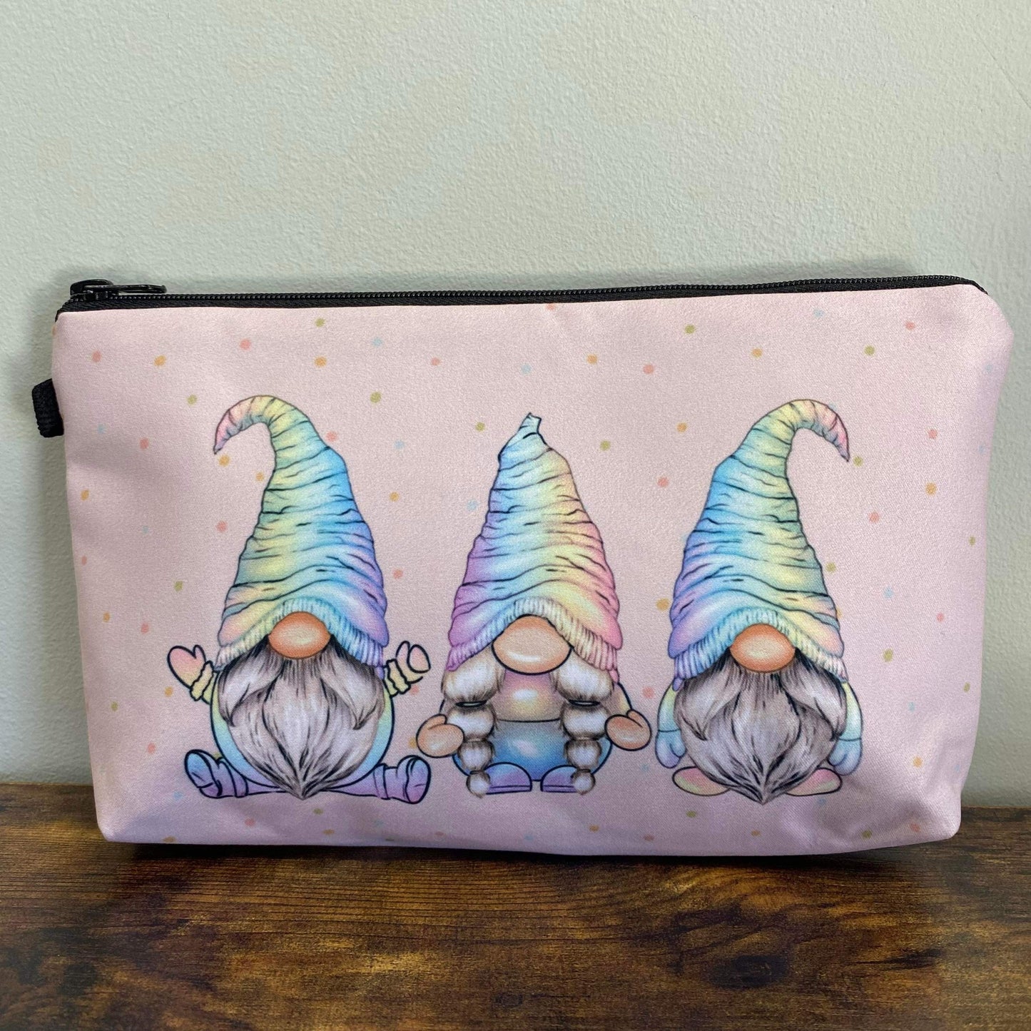 Pouch - Gnome Pastel Rainbow