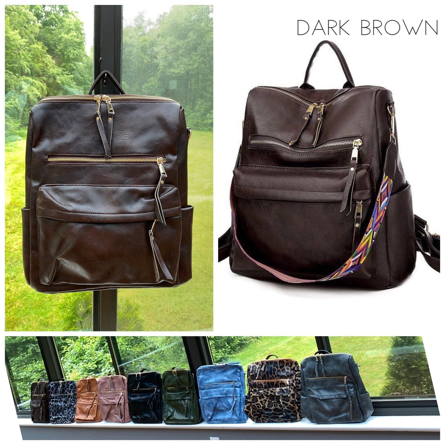 Brooke Backpack - Dark Brown