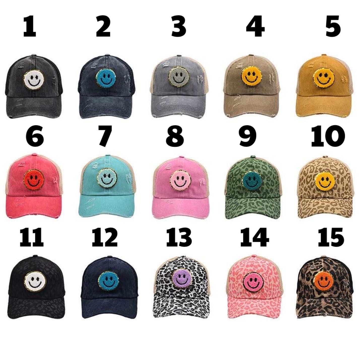 Hat - Smile, Distressed