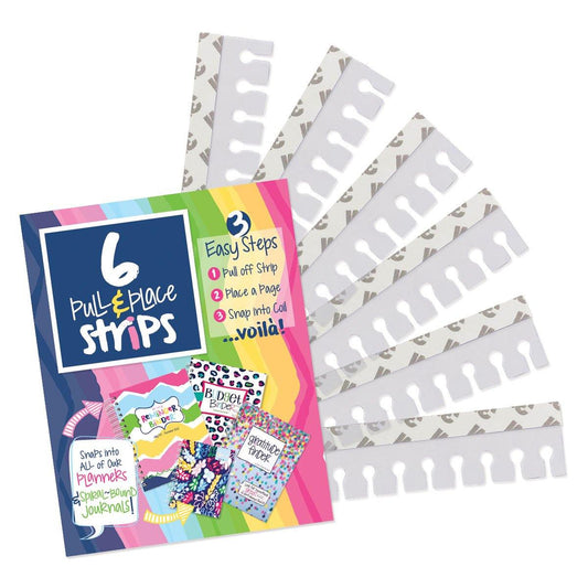 Pull & Place Snap-in Twin Coil Adhesive Strips | Pack of (6) | All Bright & Cheery - Denise Albright® 