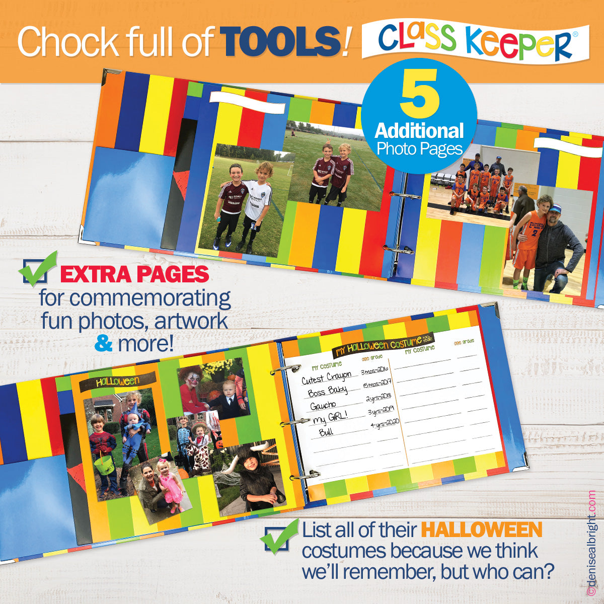 Class Keeper® Easiest School Days Memory Book & Mobile App Membership - Denise Albright® 