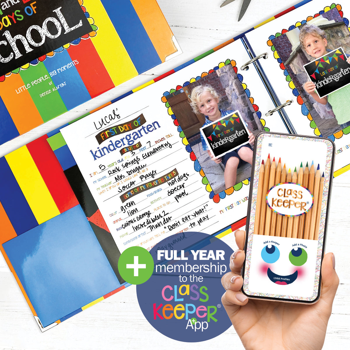 Class Keeper® Easiest School Days Memory Book & Mobile App Membership - Denise Albright® 
