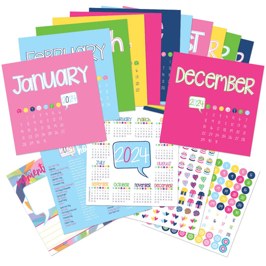 2024 Mini Monthly Desktop Calendar - Denise Albright® 
