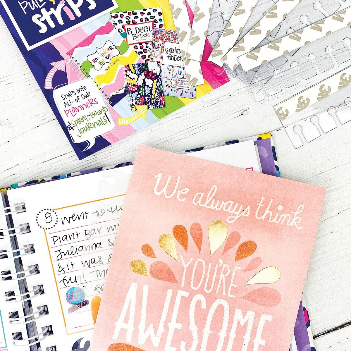 Pull & Place Snap-in Twin Coil Adhesive Strips | Pack of (6) | All Bright & Cheery - Denise Albright® 