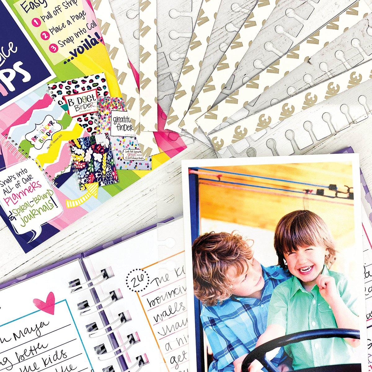 Pull & Place Snap-in Twin Coil Adhesive Strips | Pack of (6) | All Bright & Cheery - Denise Albright® 