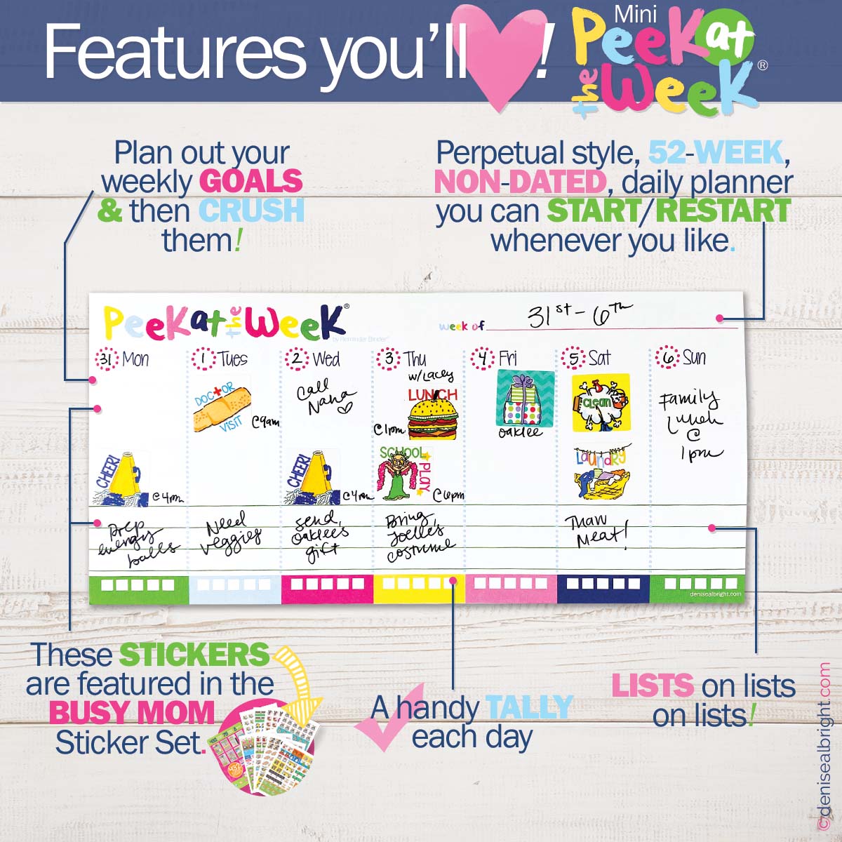 Plan Your Way Bundle | Daily & Weekly Planner Pads - Denise Albright® 