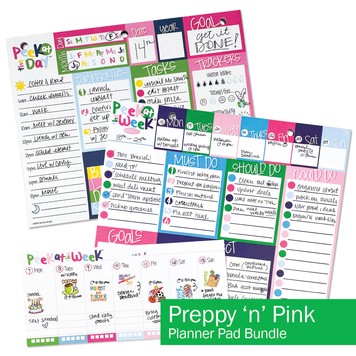 Plan Your Way Bundle | Daily & Weekly Planner Pads - Denise Albright® 
