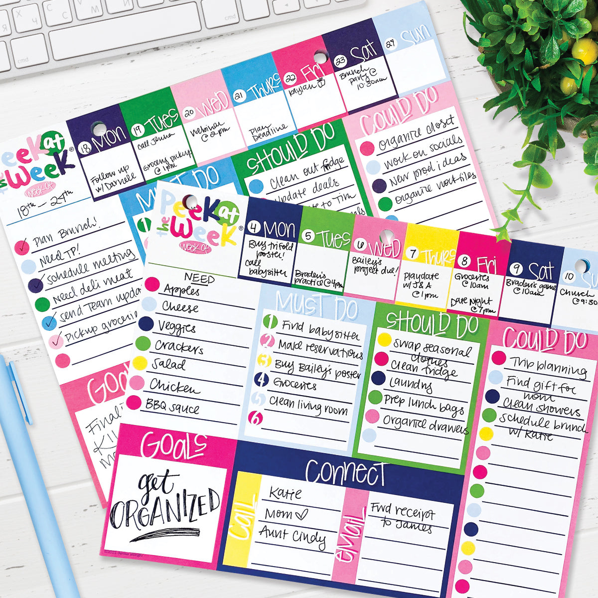 Plan Your Way Bundle | Daily & Weekly Planner Pads - Denise Albright® 